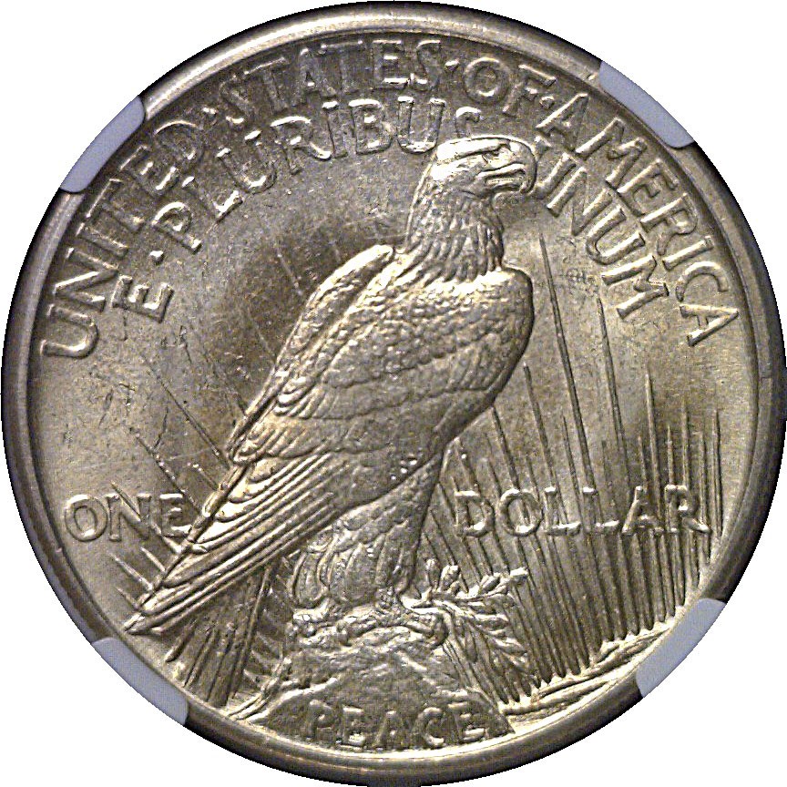1921 Peace Dollar NGC MS-63