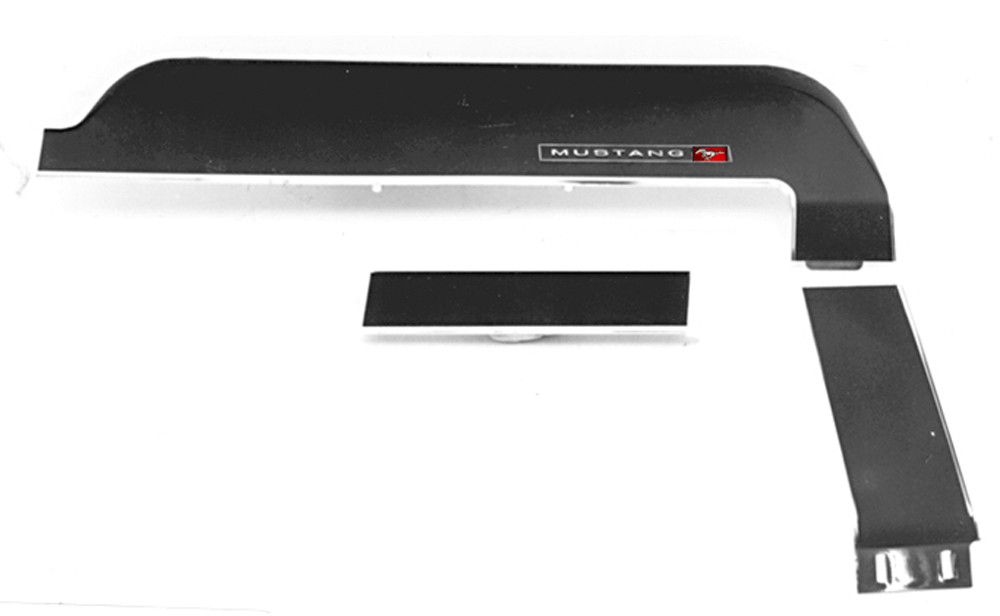 NEW! 1967 - 1968 Ford Mustang DASH Panel TRIM KIT 4 Pc Set, Kit with emblem