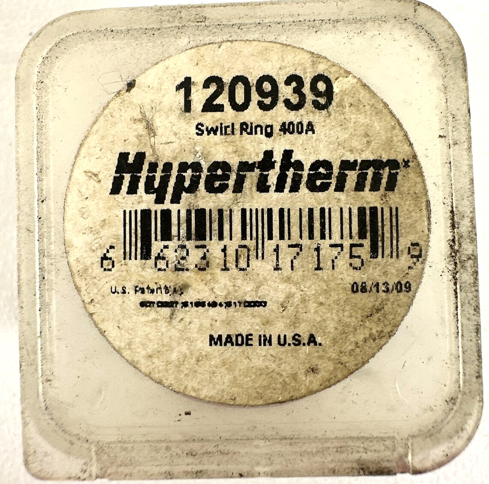 Hypertherm 120939 Swirl Ring, 400A, For Plasma Cutter, new (NN)