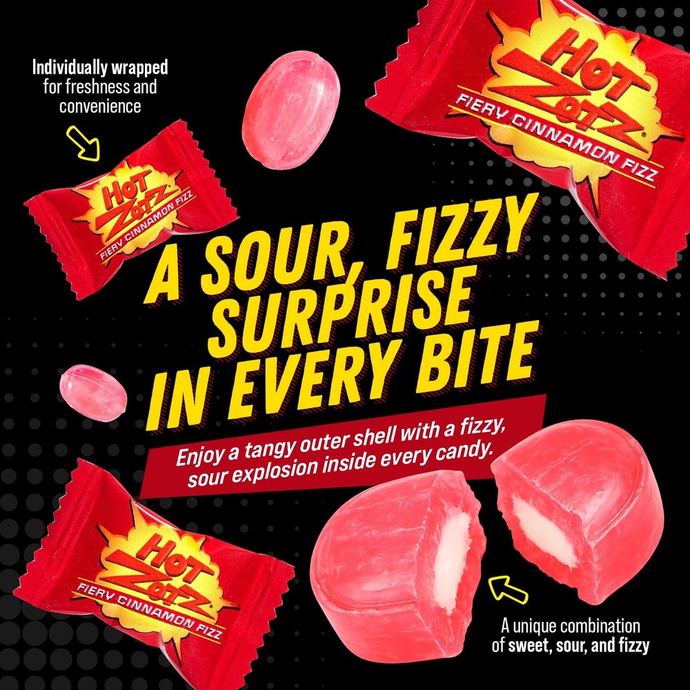 Fizzy Old Fashioned Hard Candy - Fiery Cinnamon Flavored Candy, Individually ...