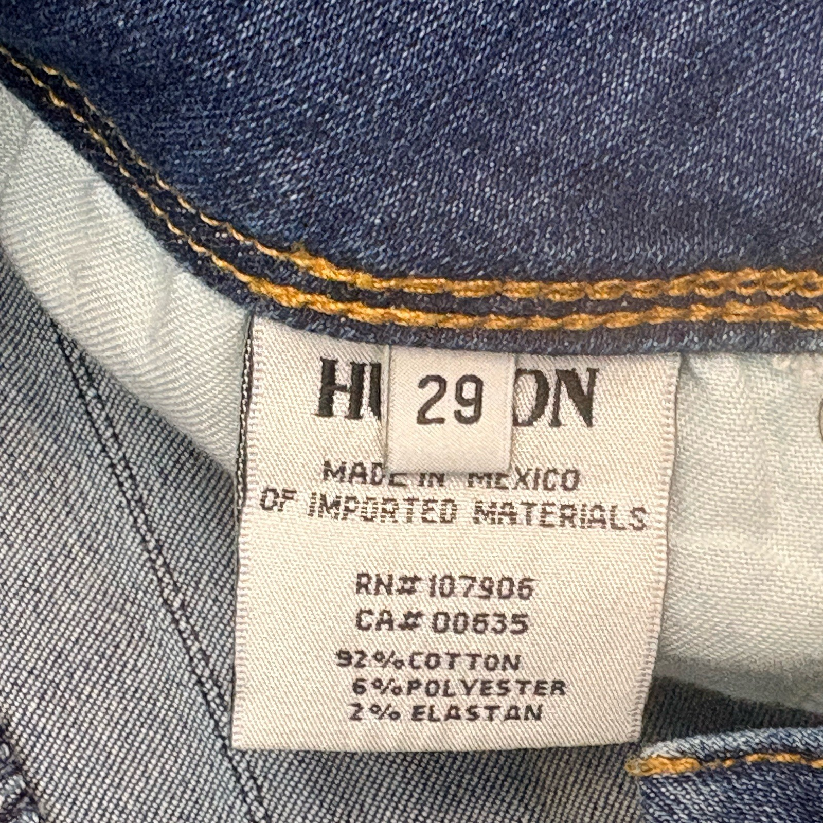 Hudson Jeans Low Rise Collin Flap Skinny Jeans Blue Denim Med Wash Women’s 29