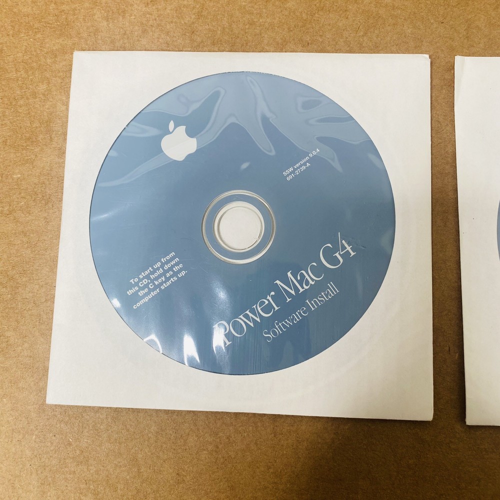 Apple Power Mac G4 Software Install & Restore CD Disk Set Version 9.0.4 CLEAN