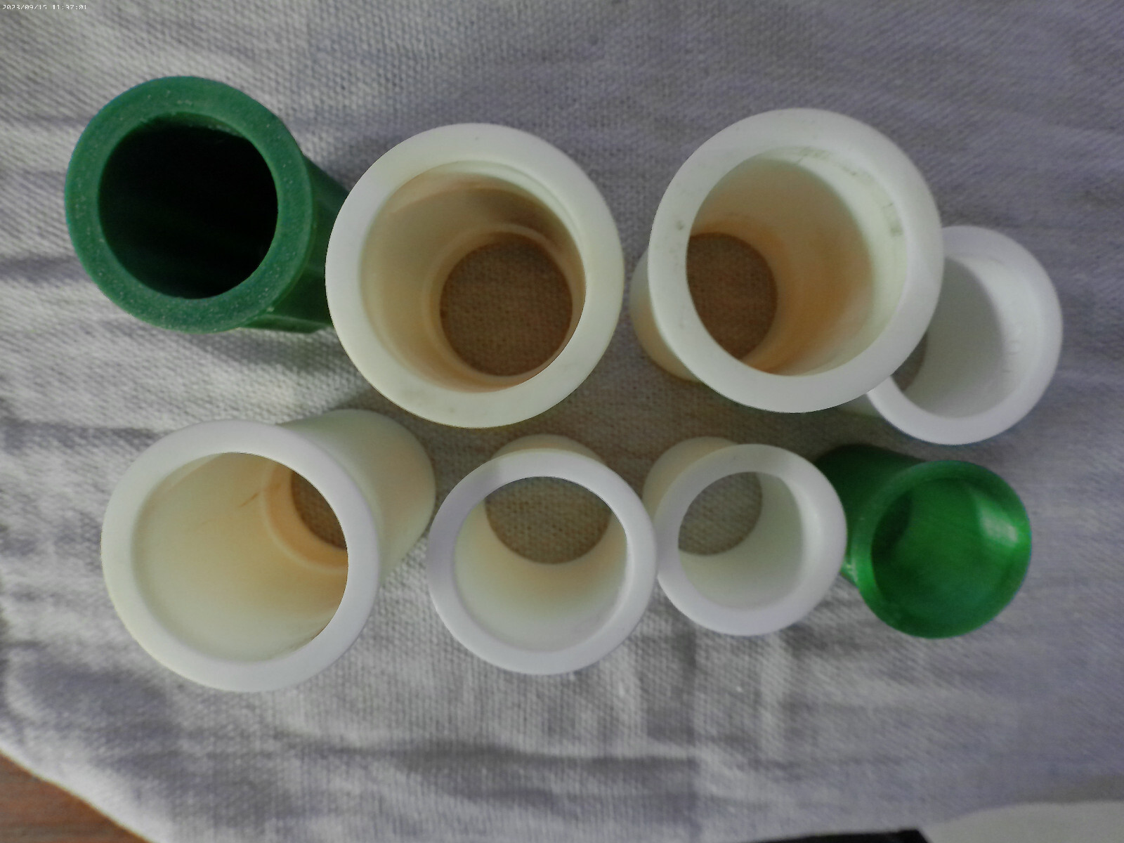 8 USED COIL FORMS FOR HAM RADIO OR SIMILAR PROJECTS