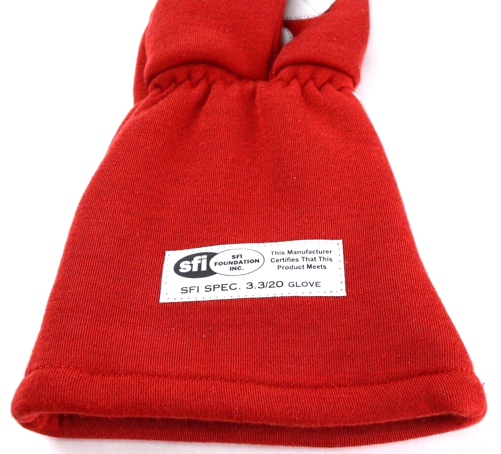 RJS RACING SFI 3.3/20 RACING GLOVES 3-2A/20 ELITE GLOVES SFI 20 RED SIZE MED
