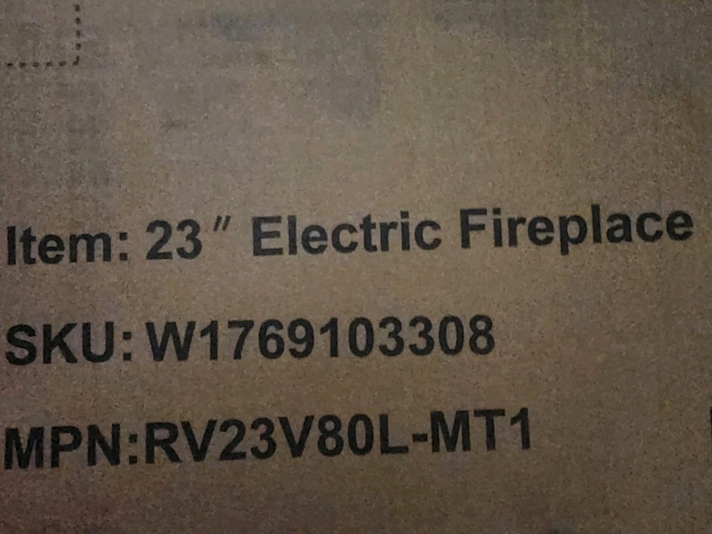 Edendirect 23" Electric Fireplace Insert Log Set & Realistic Flame Remote Contro