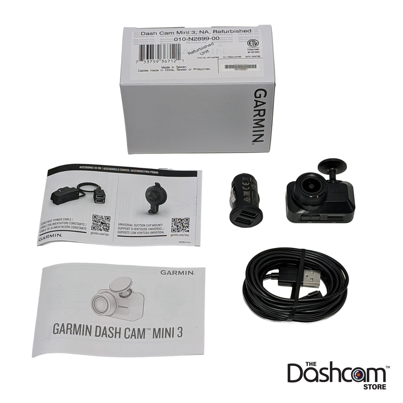 Garmin Mini 3 1080p Ultracompact Dash Cam (RENEWED)