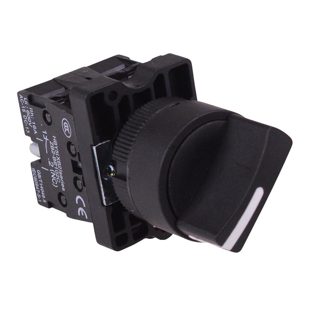 2 Position Latching 22mm Selector Industrial Switch NO/NC