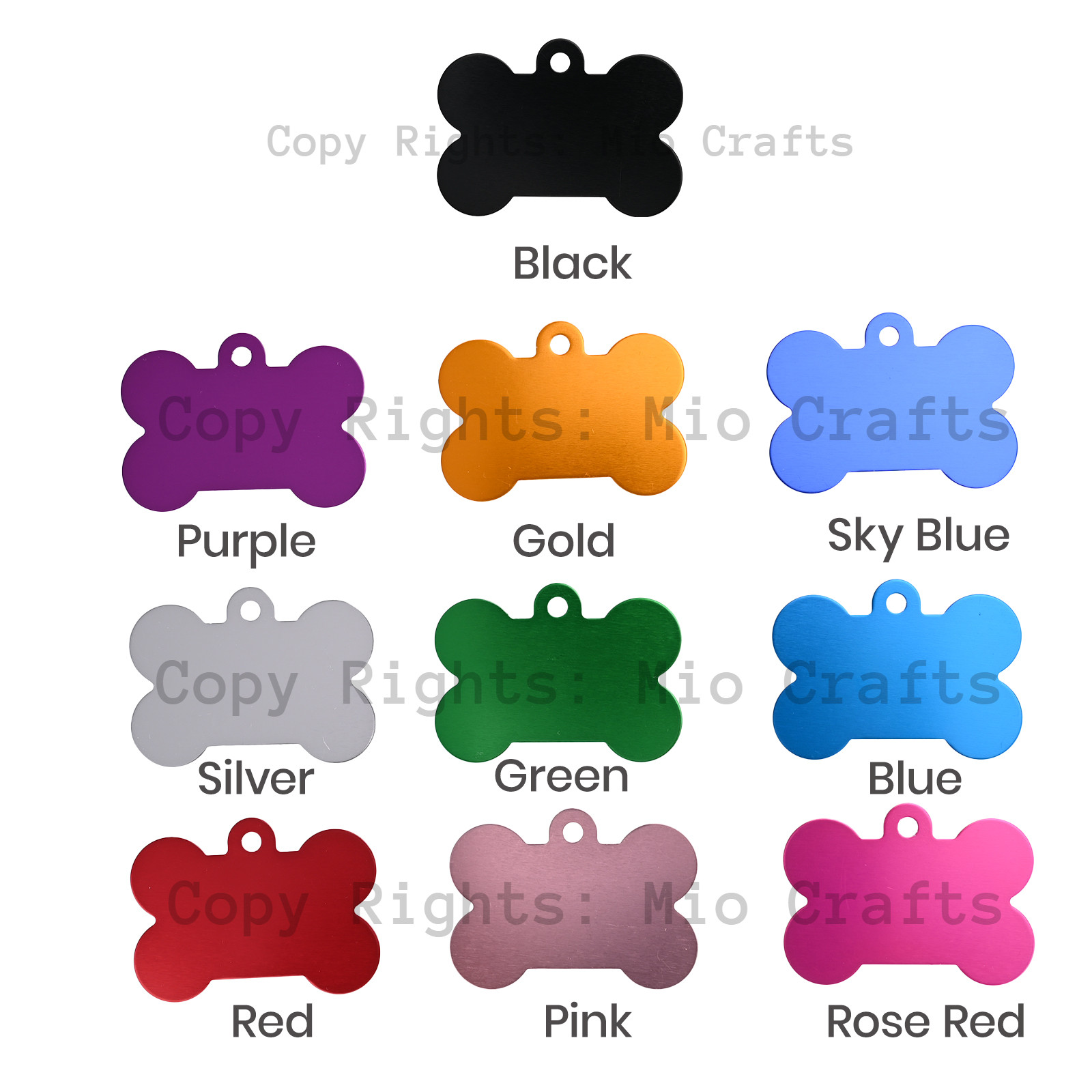 Custom Engraved Personalized Dog Pet tags Engraved ID Dog Cat Tag BOTH SIDES