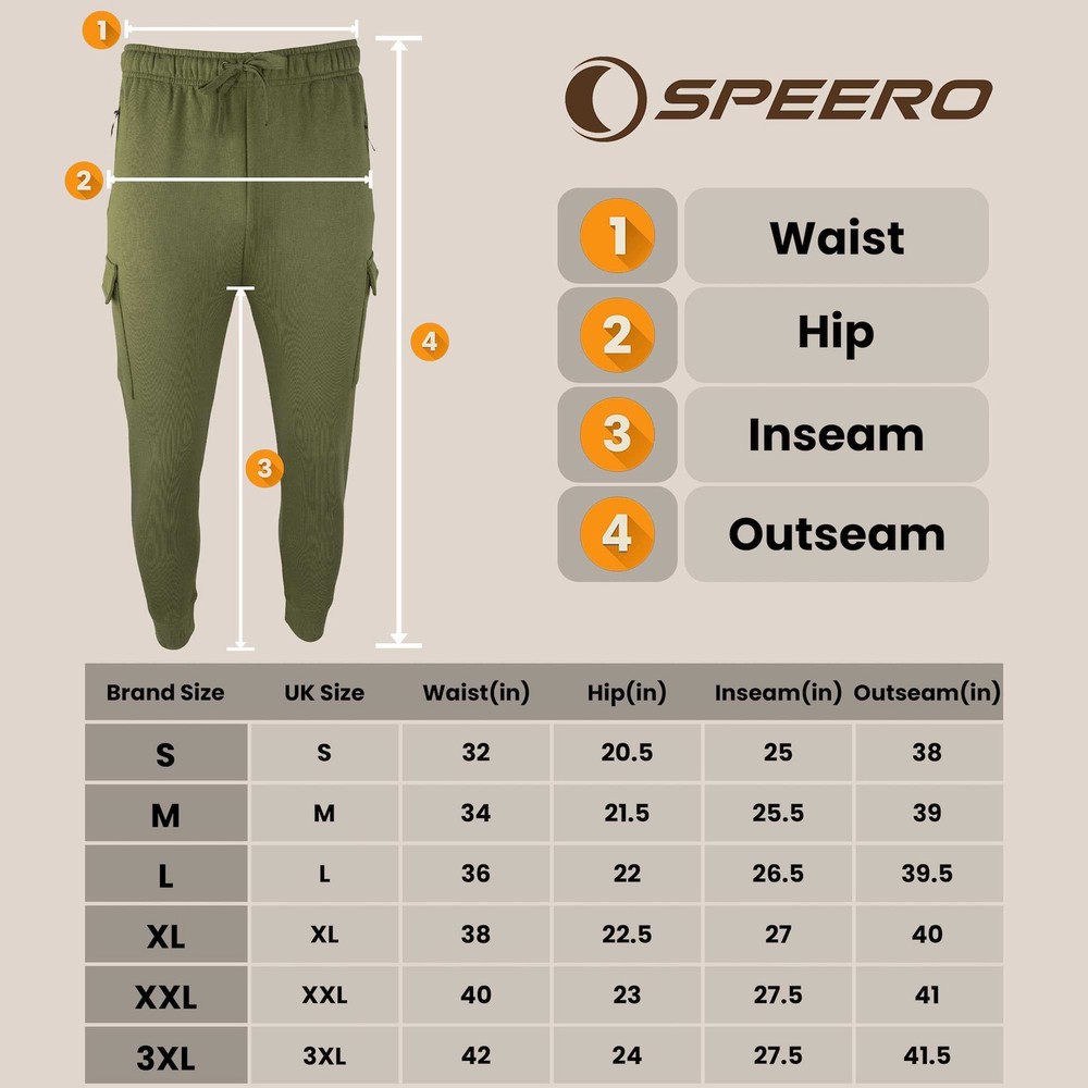 SPEERO Tech Mens Joggers Green