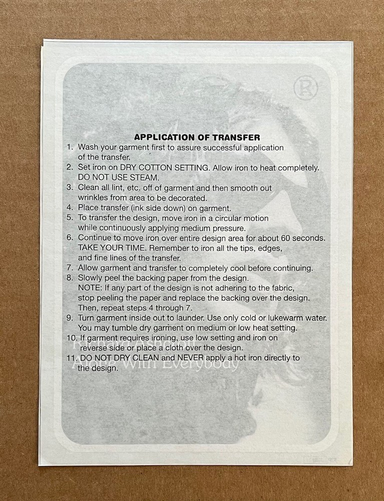 Richard Ashcroft - Alone With Everybody RARE promo iron-on transfer '00