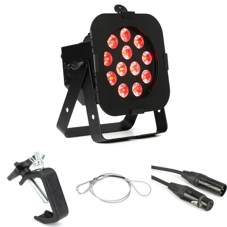 ADJ 12PX HEX RGBAW+UV LED Par Essentials Bundle