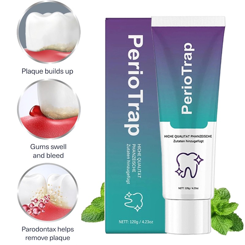 1-5PCS PerioTrap Mint Flavor Gum Toothpaste Cleaning Toothpaste Sensitive Teeth