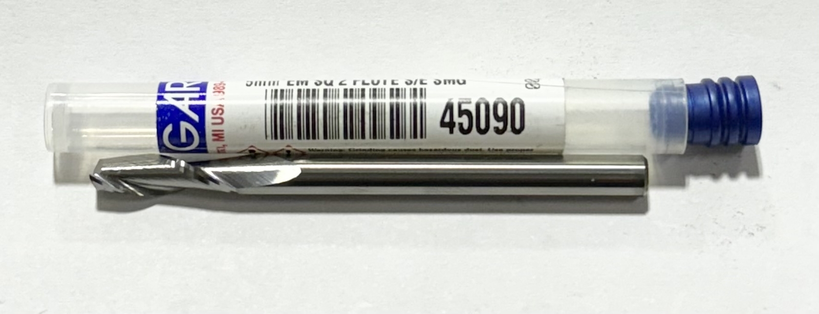 Garr 5mm Carbide End Mill 2 Flute USA Made 45090