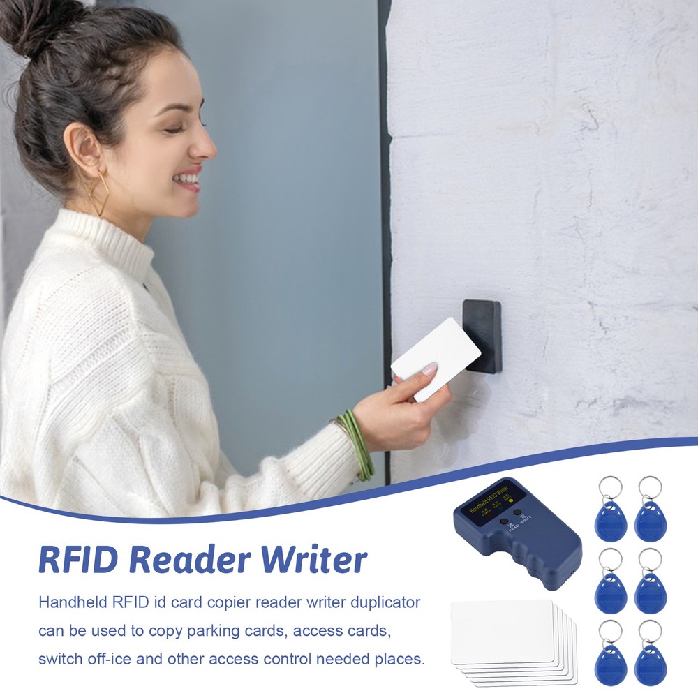 125KHz HANDHELD RFID FOB COPIER READER WRITER DUPLICATOR