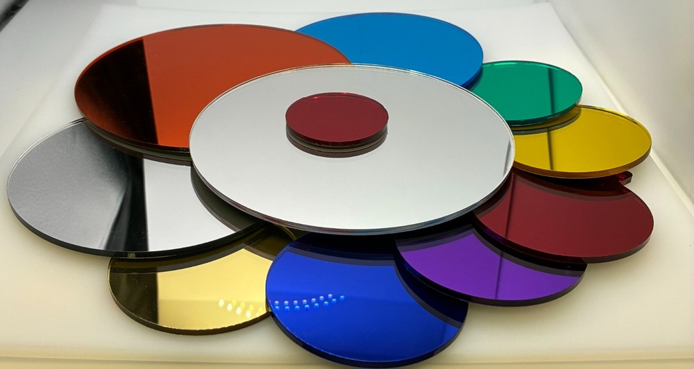 MIRROR Acrylic Plexiglass 1/4" Plastic Sheet Circle Diameter