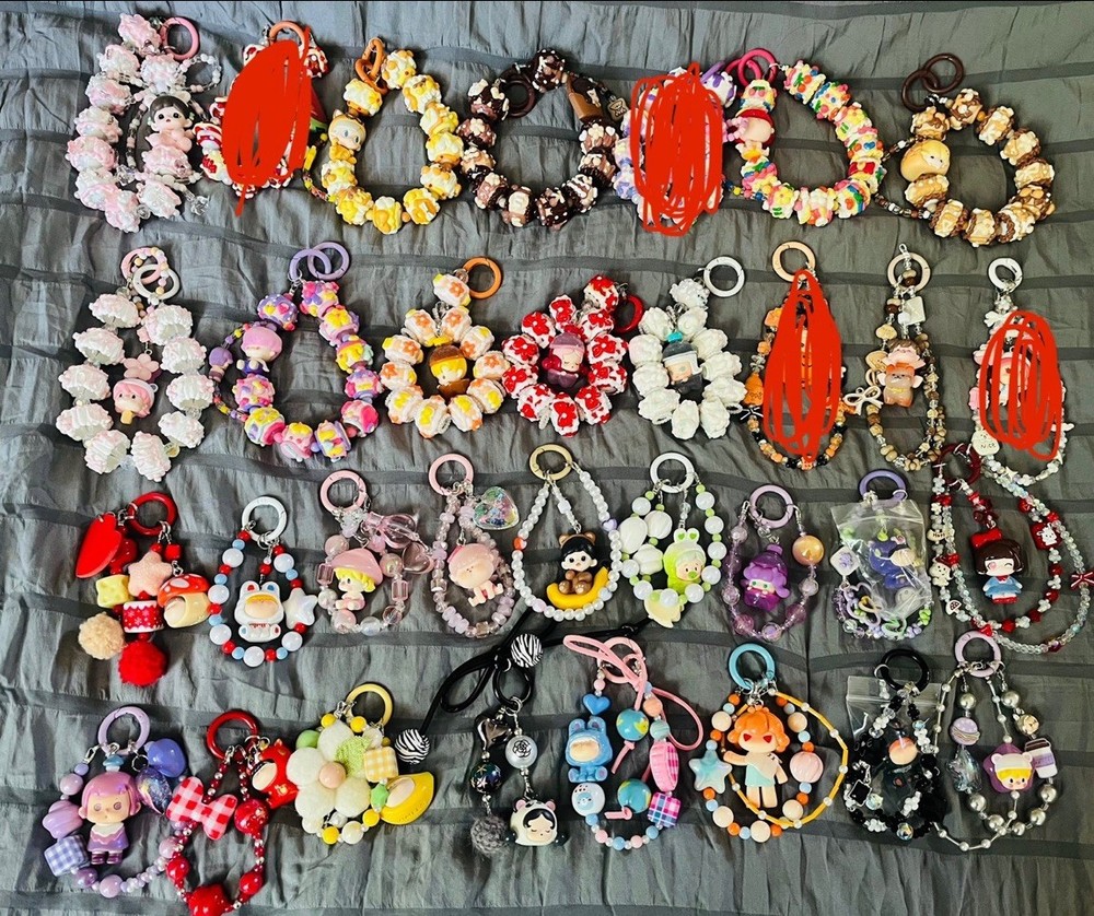POP MART keychains bag charms phone accessory