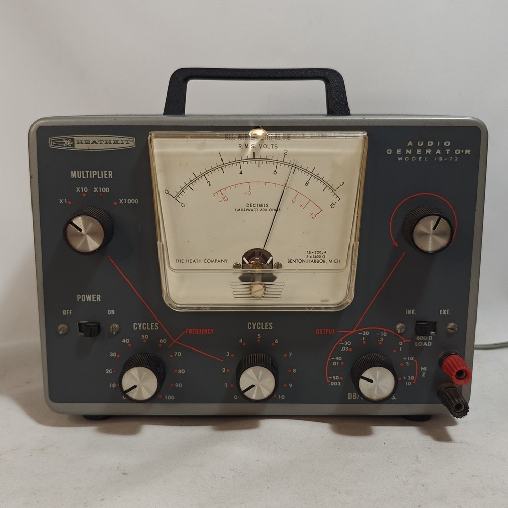 Heathkit IG-72 Audio Signal Generator Model IG-72 Working See Description