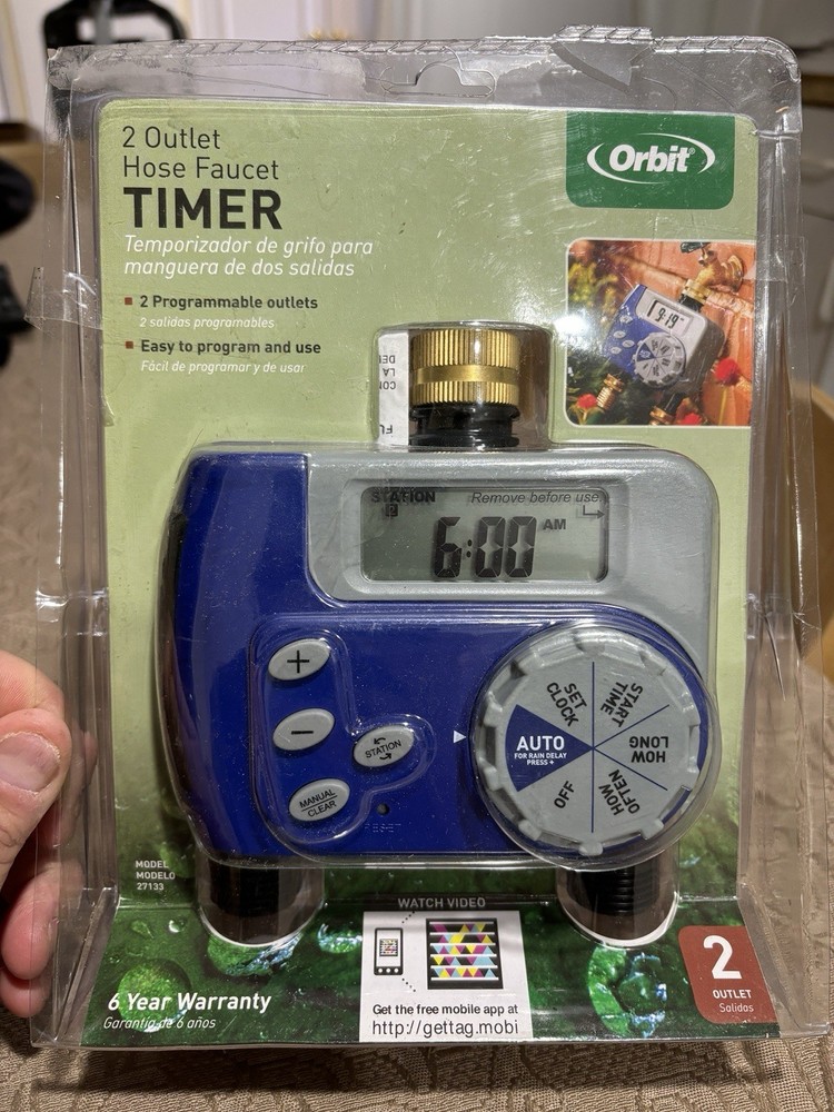 Orbit 2 Programmable Outlet Hose Faucet Timer Model #27133