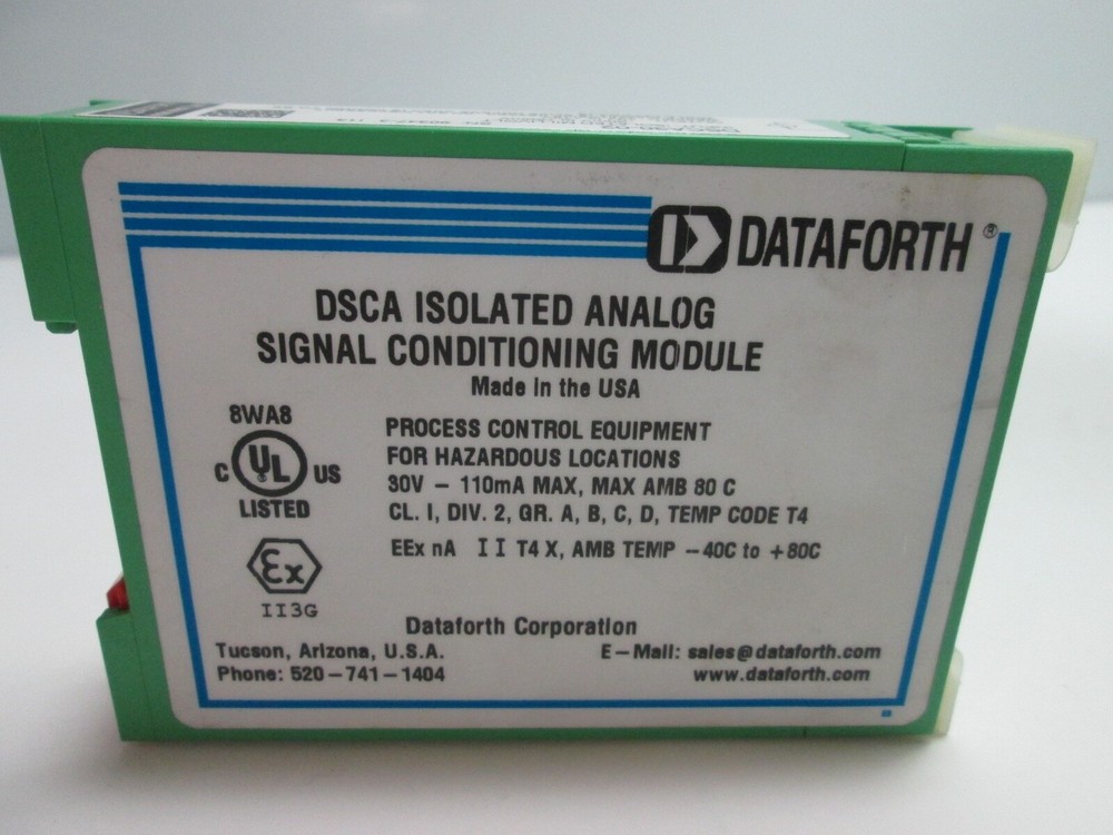 Dataforth DSCA30-02 Analog Voltage Input Signal Conditioner, Power: 15-30VDC