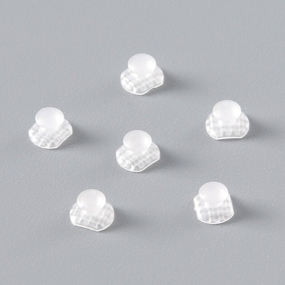 50 Pcs Dental Bondable Composite Ceramic Lingual Button Rectangular Transparent