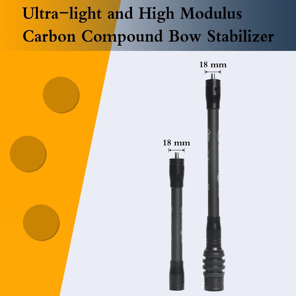 Archery Bow Stabilizer 3K High Modulus Carbon for Compound Bow Hunting