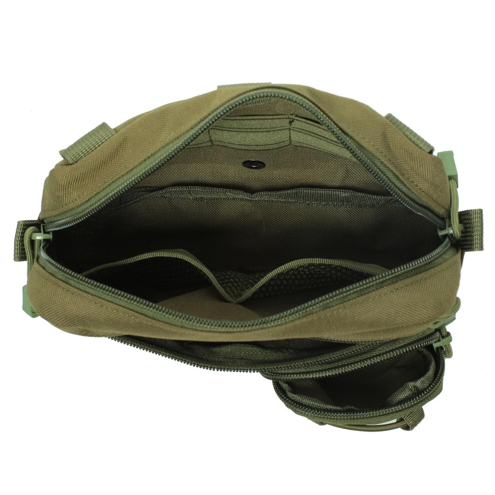 Tactical Molle Horizontal Admin Pouch with Front Drawstring Pocket EMT Pouch ...