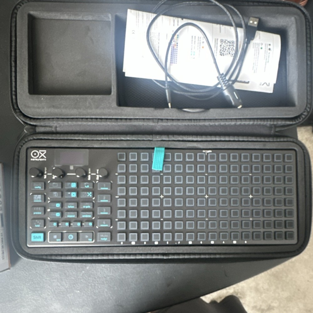 OXI Instruments One Tabletop Sequencer Black with Carrying Case & USB Cable