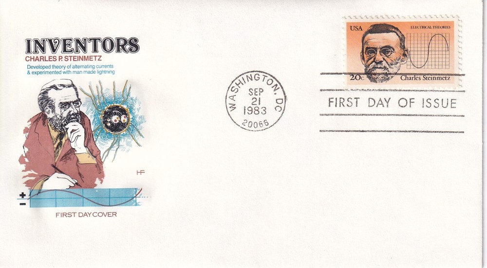 STAMP US SCOTT 2055 "Charles Steinmetz" 20 CENT 1983 FDC - I