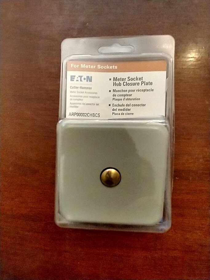 Eaton Meter Socket Hub Closure Plate ARP00002CHBCS