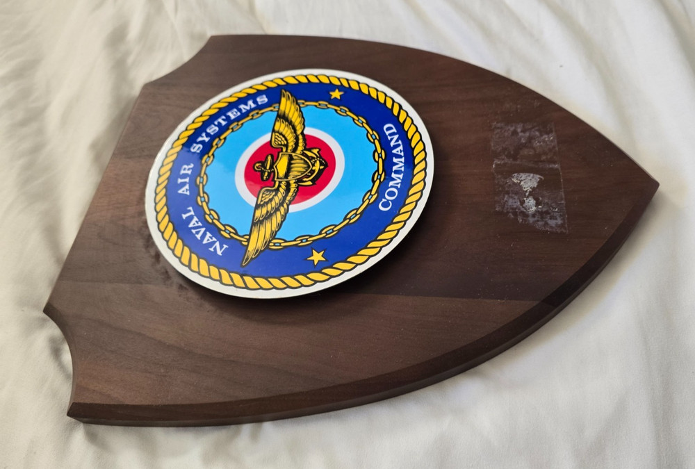 Vintage US Navy Naval Air Systems Command Plaque
