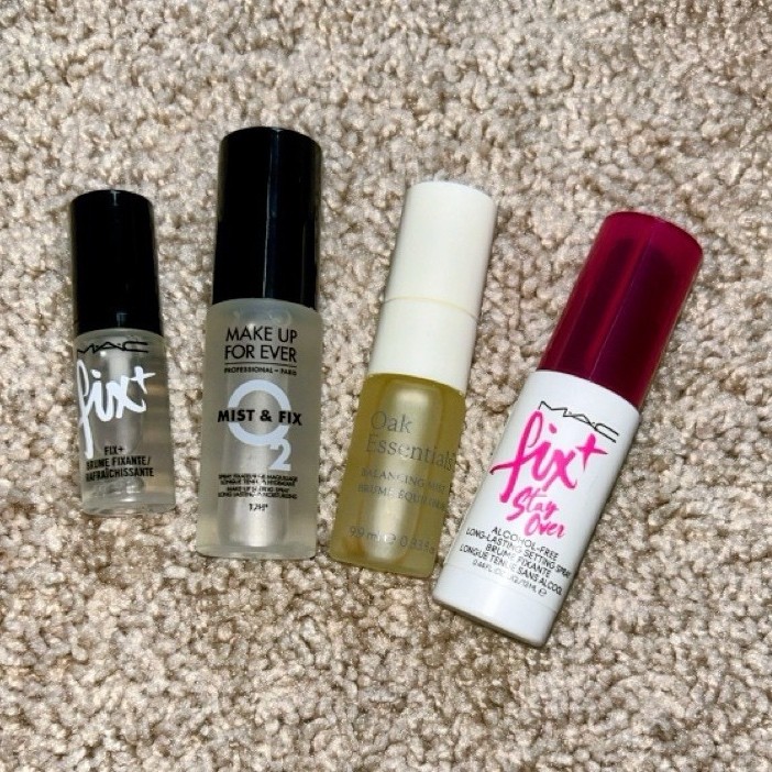 Travel size makeup setting +hydrating spray bundle