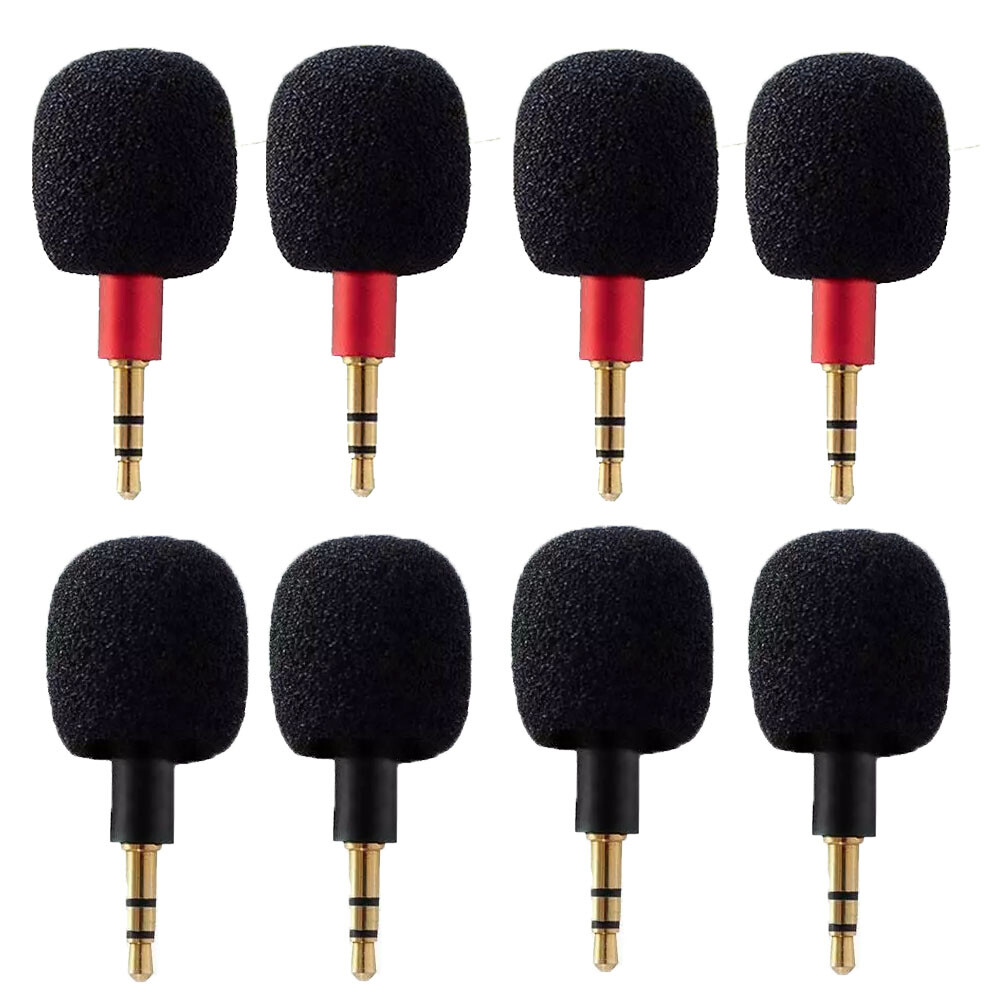 4Pc Mini 3.5mm Jack Stereo Voice Mic Microphone For Recorder Three-pole Plug NEW