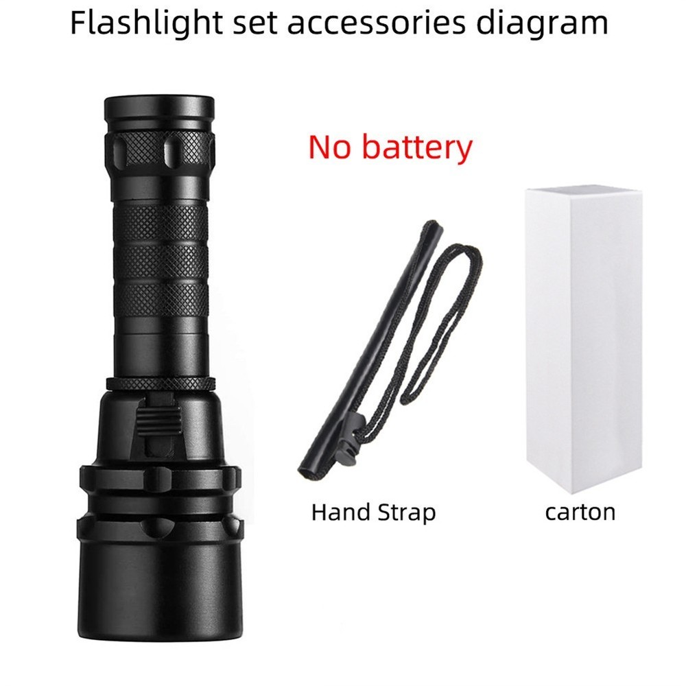 Waterproof Dive Torch L2 LED Flashlight for Deep Underwater Exploration