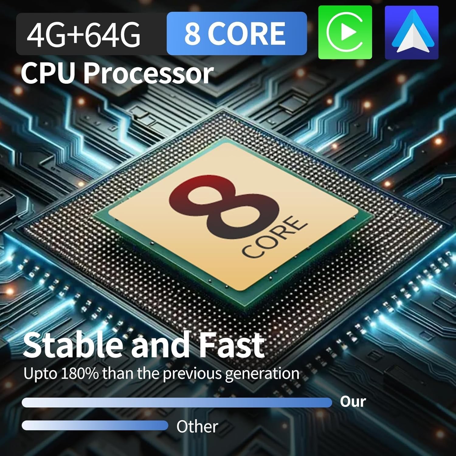 8-Core for Ford F150 2015-2021 Android 13 Car Radio 12.1'' Tesla Style 4+64GB