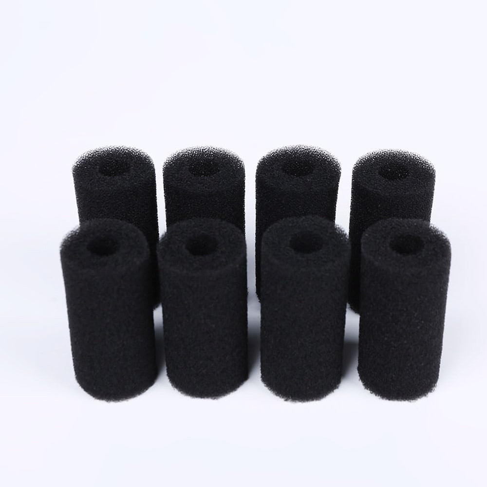 8 Pack Pre-Filter Sponge Aquarium Pre Filter Foam Rolls 0.6” Intake Replacement