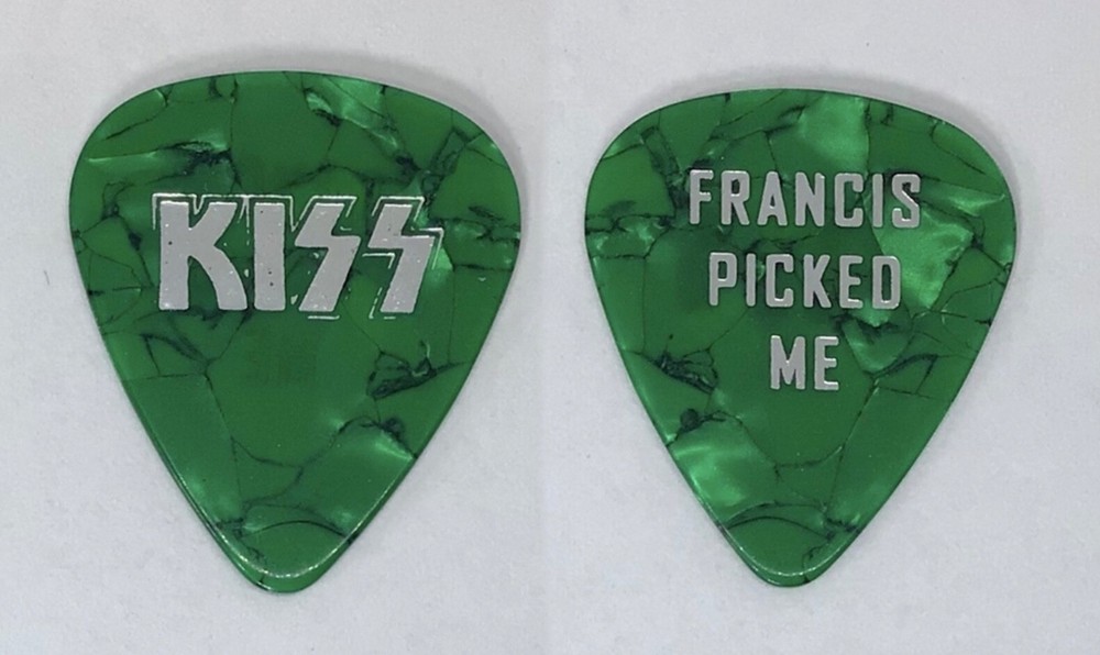 KISS World Domination tour Fran Paul Stanley Tech - Francis “picked me” pick!!!
