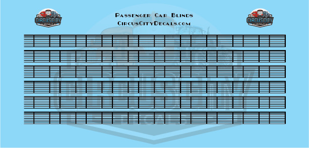 Venetian Blinds Black O Scale