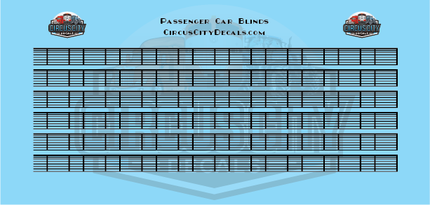 Venetian Blinds Black O Scale