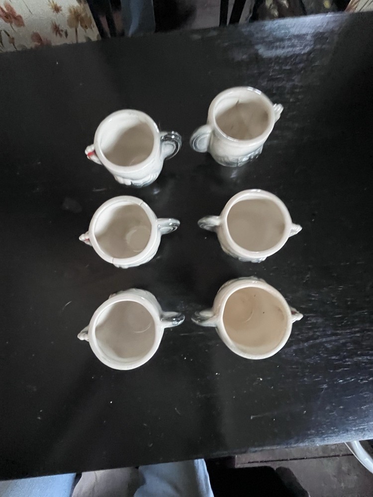 Vintage Mini Chicken Mugs
