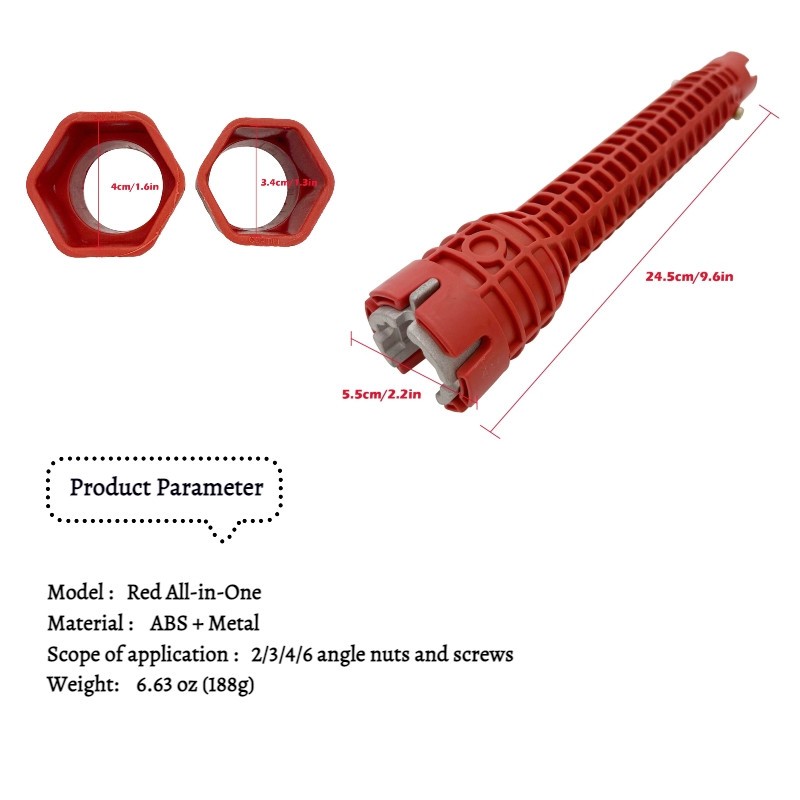 Sink Bathroom Multi-Function Wrench Water Heating Installation Gadget