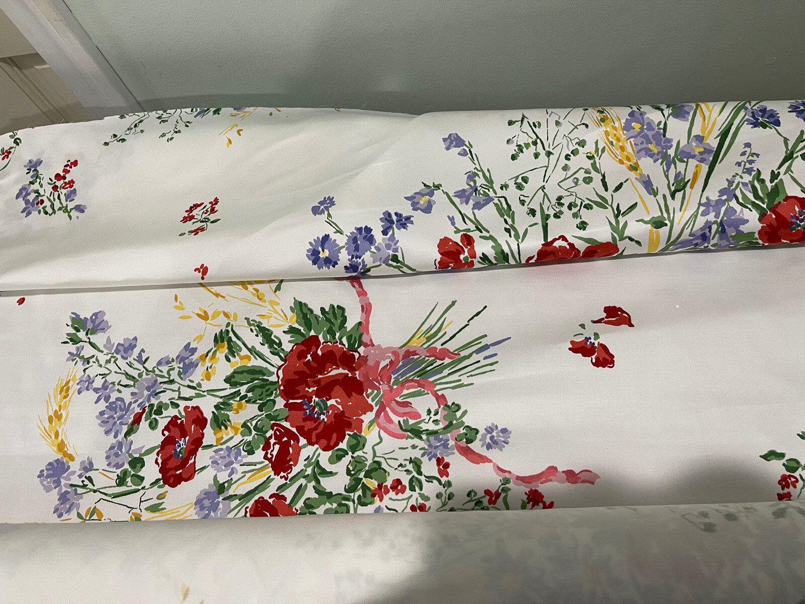 D. Porthault 100% Cotton Print 54” Fabric Projects Sateen Finish By Yard