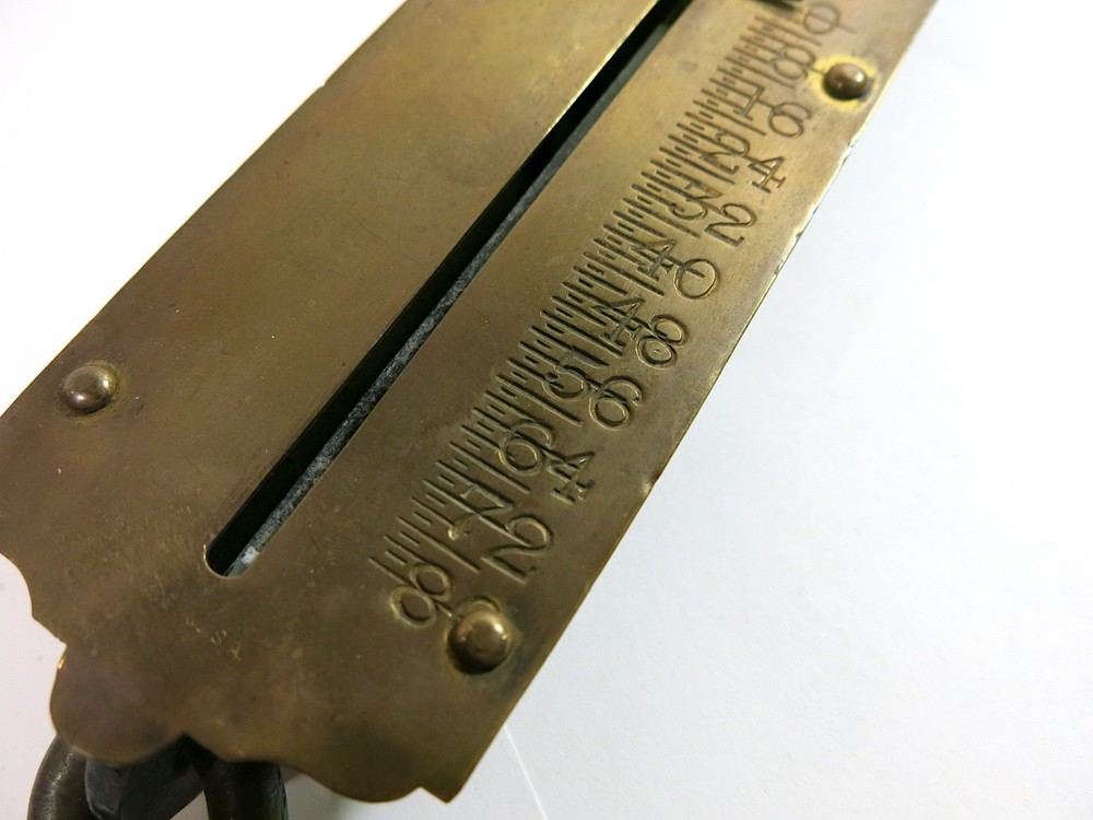 Antique Landers Improved Hanging Spring Balance Scale 80lb