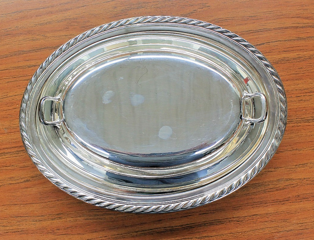 Silver Plated Serving Dish With Cover