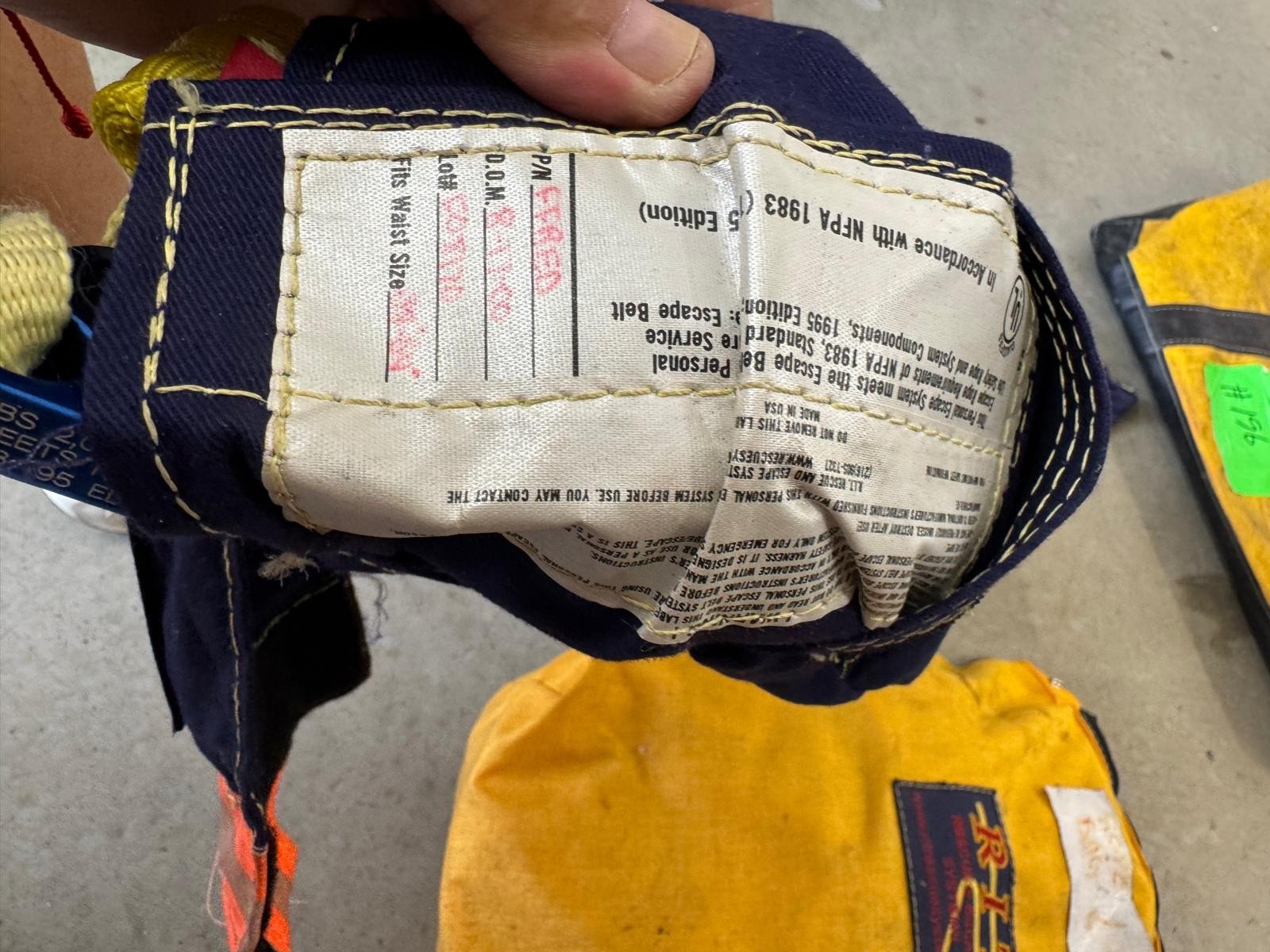 RIT (Rapid Intervention Team) Rescue Systems Escape ROPES "Lot"