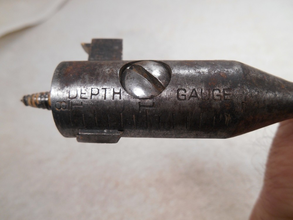 Vintage Auger Bit Depth Stop Gauge