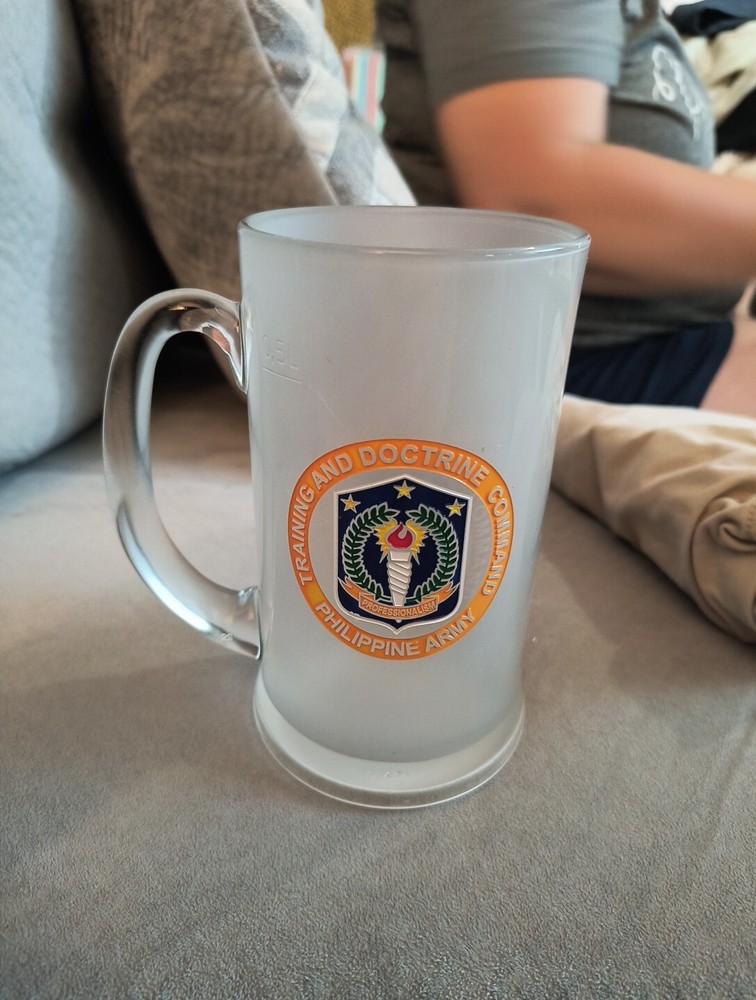 Philippine Army Training And Doctrine Command Beer Mug