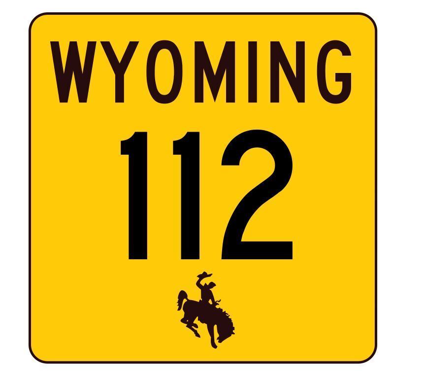 Wyoming Highway 112 Sticker Decal