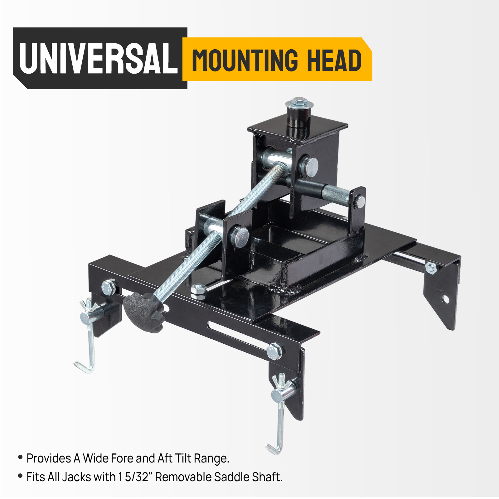 Transmission Floor Jack Adapter 1100lbs Capacity 1/2 Ton for Repair Tool Black