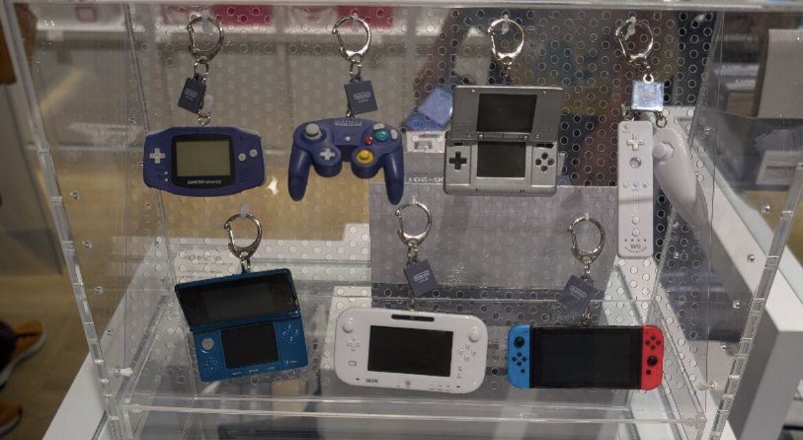 Nintendo Museum Game Hardware Keychain Collection 2000-2017 Complete 7 Set Japan
