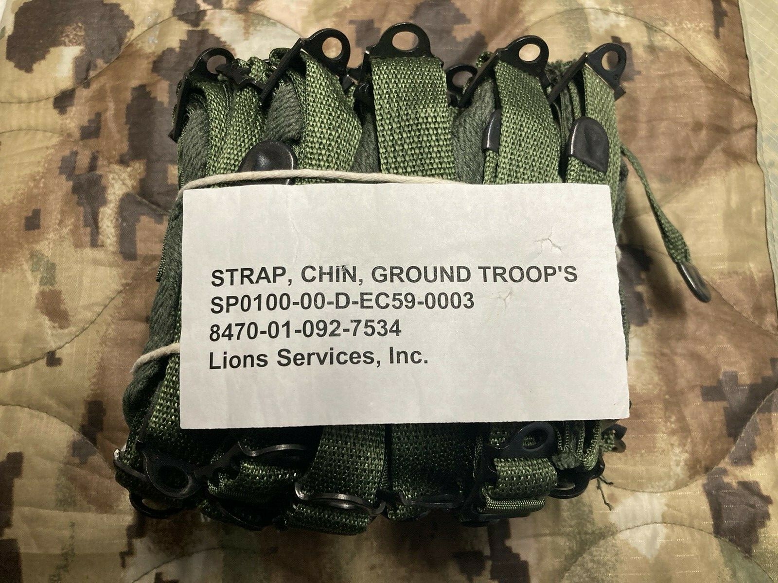 PASGT Helmet Chin Strap USGI OD Green NOS